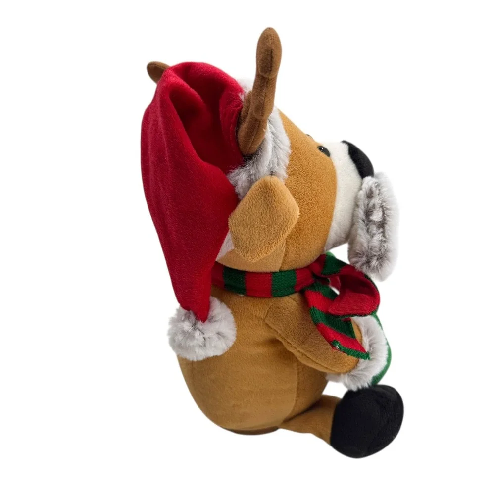 Gemmy Christmas Reindeer Wiggler Mustache You A Question Sings SEE VIDEO